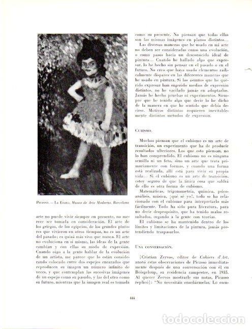 Otros art&iacute;culos de coleccionismo en papel: LAMINA V19153: La Enana por Picasso - Robert Goldwater