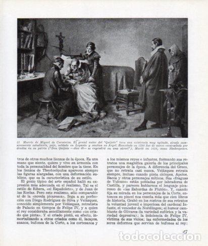 Otros art&iacute;culos de coleccionismo en papel: LAMINA V26250: Muerte de Miguel de Cervantes - Ramon Ballester Escalas