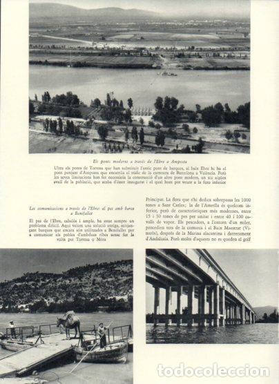 Otros art&iacute;culos de coleccionismo en papel: LAMINA V25943: Ponts moderns a traves de l'Ebre a Amposta - Varios
