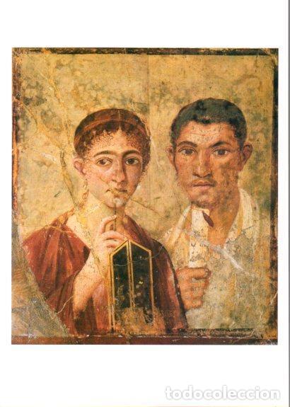 Otros art&iacute;culos de coleccionismo en papel: LAMINA V25664: El panadero y su esposa pintura mural de Pompeya - Klaus Reichold