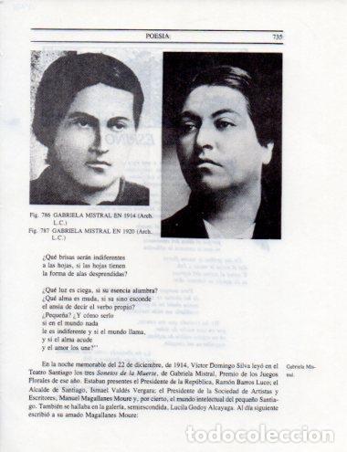 Otros art&iacute;culos de coleccionismo en papel: LAMINA V25578: Gabriela Mistral en 1914 - Leopoldo Castedo