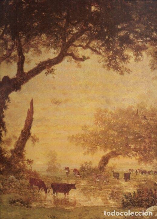 Otros art&iacute;culos de coleccionismo en papel: LAMINA V20553: El bosque de Fontainebleau, sol poniente detalle por Theodore Rousseau - Varios