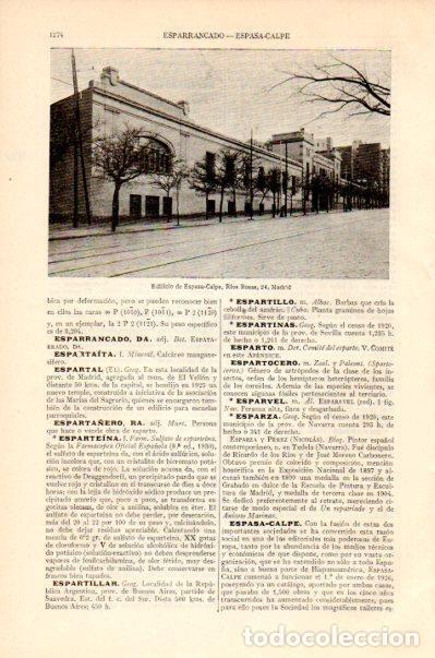 Otros art&iacute;culos de coleccionismo en papel: LAMINA V27511: Edificio Espasa Calpe en Rios Rosas 24, Madrid - Varios