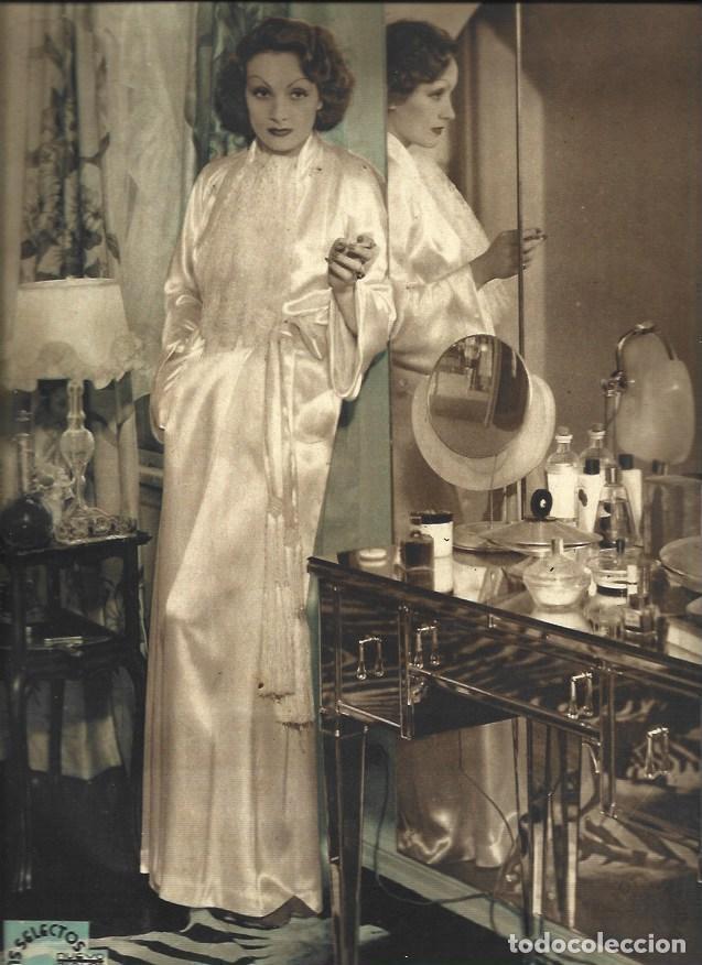 Otros art&iacute;culos de coleccionismo en papel: LAMINA 32357: Contraportada de Films Selectos con Marlene Dietrich