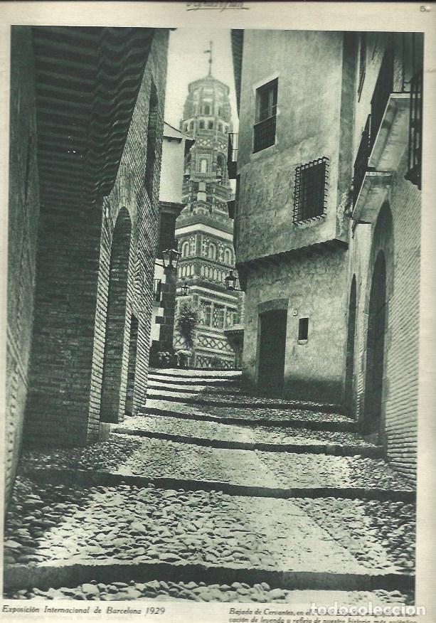 Otros art&iacute;culos de coleccionismo en papel: LAMINA 32582: Bajada de Cervantes en el Pueblo Espa&ntilde;ol de Barcelona