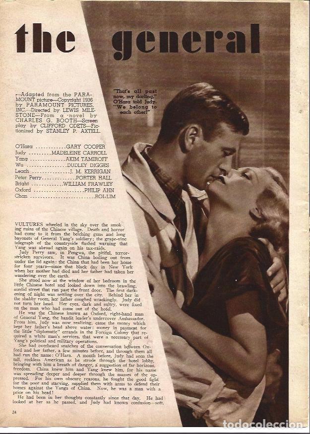 Otros art&iacute;culos de coleccionismo en papel: LAMINA 32219: Gary Cooper y Madeleine Carroll - VVAA