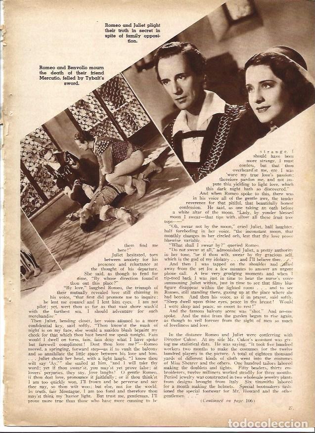 Otros art&iacute;culos de coleccionismo en papel: LAMINA 32281: Leslie Howard en Romeo and Juliet - VVAA