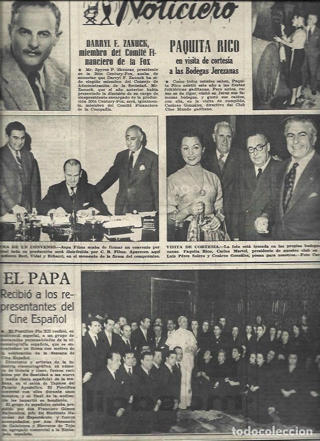 Otros art&iacute;culos de coleccionismo en papel: LAMINA 32994: Paquita Rico en Jerez y Darryl Zanuck - VVAA