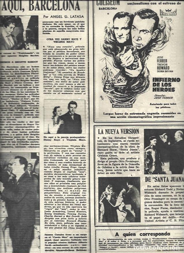 Otros art&iacute;culos de coleccionismo en papel: LAMINA 32970: Brigitte Bardot, Virginia Mayo y Danny Kaye - VVAA