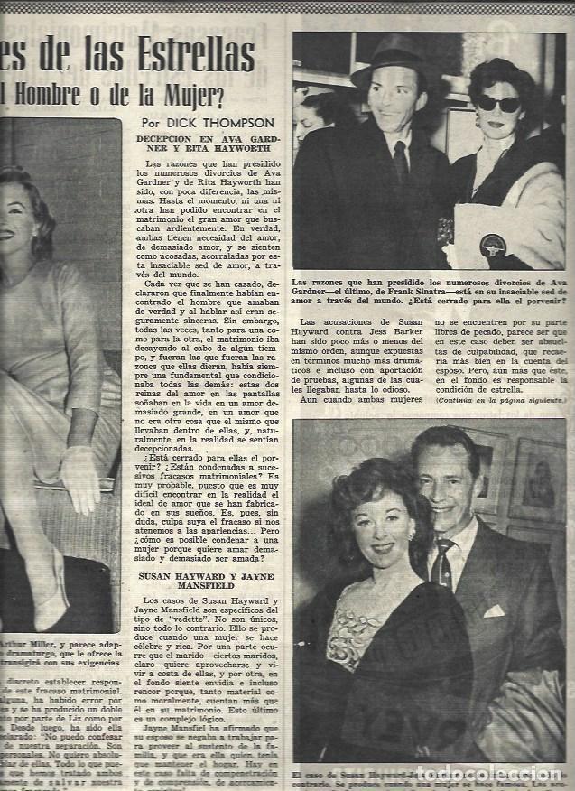 Otros art&iacute;culos de coleccionismo en papel: LAMINA 33022: Marilyn Monroe, Susan Hayward y Ava Gardner - VVAA