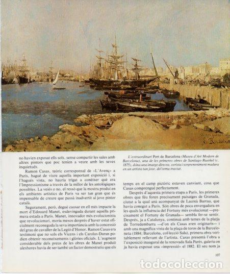 Otros art&iacute;culos de coleccionismo en papel: LAMINA V27140: Port de Barcelona per Santiago Rusi&ntilde;ol - Francesc Fontbona