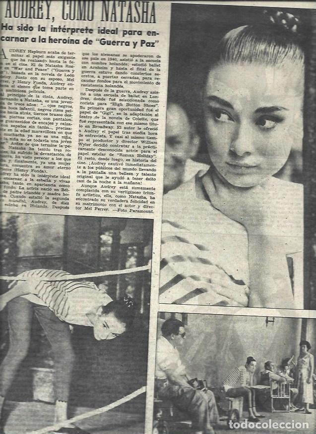 Otros art&iacute;culos de coleccionismo en papel: LAMINA 33045: Audrey Hepburn como Natasha - VVAA