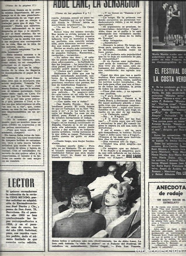 Paper Collecting Others: LAMINA 32726: Abbe Lane en el Festival de Venecia - VVAA