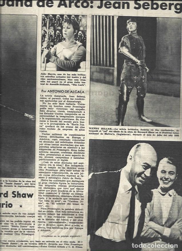 Otros art&iacute;culos de coleccionismo en papel: LAMINA 32837: Jean Seberg como Juana de Arco - VVAA