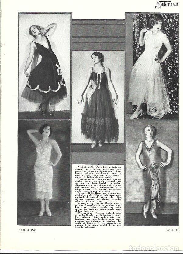 Otros art&iacute;culos de coleccionismo en papel: LAMINA 34092: Gwen Lee, Joan Crawford, Billie Dove, Marion Davies y May Alison - VVAA