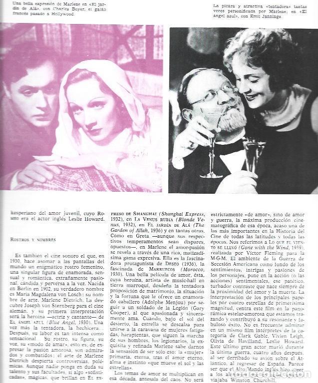 Otros art&iacute;culos de coleccionismo en papel: LAMINA 33886: Marlene Dietrich en El jardin de Ala y El angel azul - VVAA