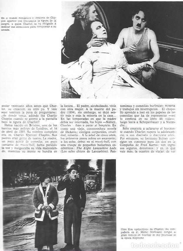 Otros art&iacute;culos de coleccionismo en papel: LAMINA 33848: Chaplin en dos peliculas - VVAA