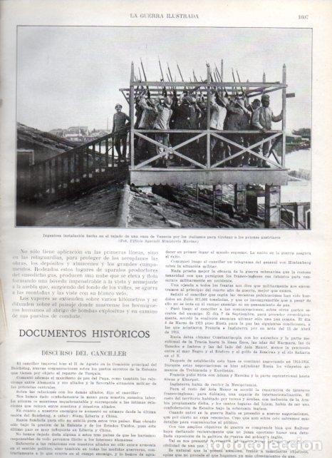 Altri oggetti di carta: LAMINA V20593: Tejado de una casa en Venecia para tirotear aviones austriacos - Augusto Riera
