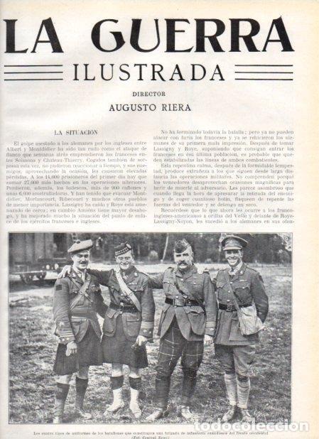 Otros art&iacute;culos de coleccionismo en papel: LAMINA V20807: Uniformes de la brigada de infanteria de Canada - Augusto Riera