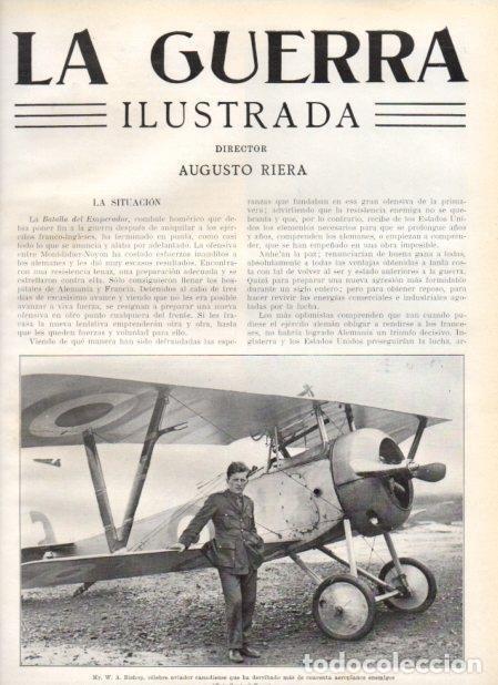 Altri oggetti di carta: LAMINA V20772: W. A. Bishop aviador de Canada - Augusto Riera