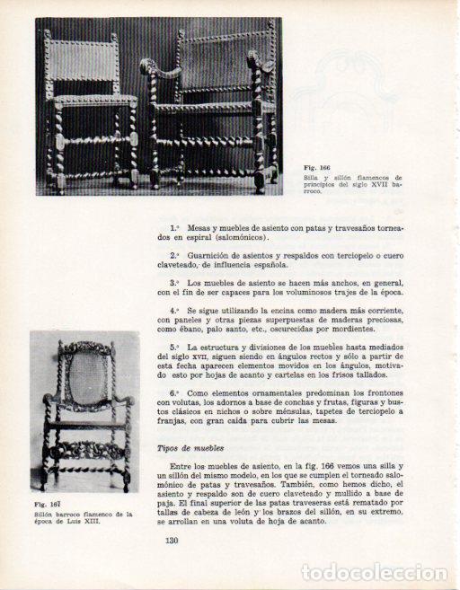 Otros art&iacute;culos de coleccionismo en papel: LAMINA V28355: Sillon barroco flamenco epoca de Luis XIII - VArios
