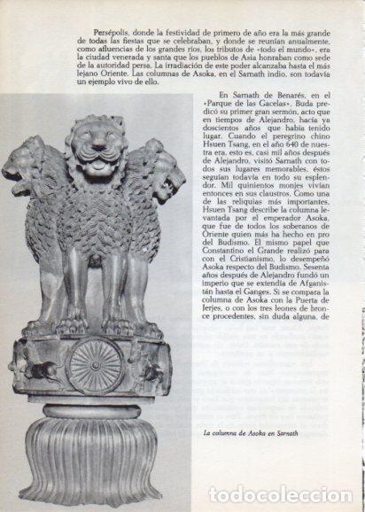 Sammelleidenschaft Andere Papierartikel: LAMINA V28269: Columna de Asoka en Sarnath - Peter Bamm