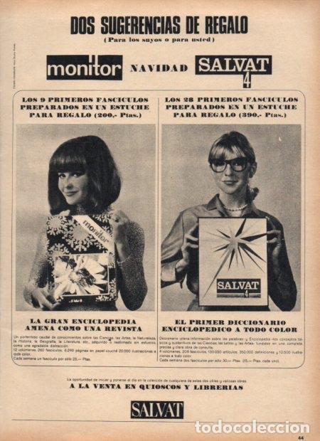 Otros art&iacute;culos de coleccionismo en papel: LAMINA V21603: Publicidad Salvat - Varios