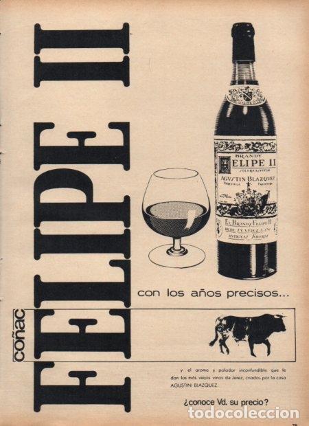 Otros art&iacute;culos de coleccionismo en papel: LAMINA V21608: Publicidad Felipe II co&ntilde;ac - Varios