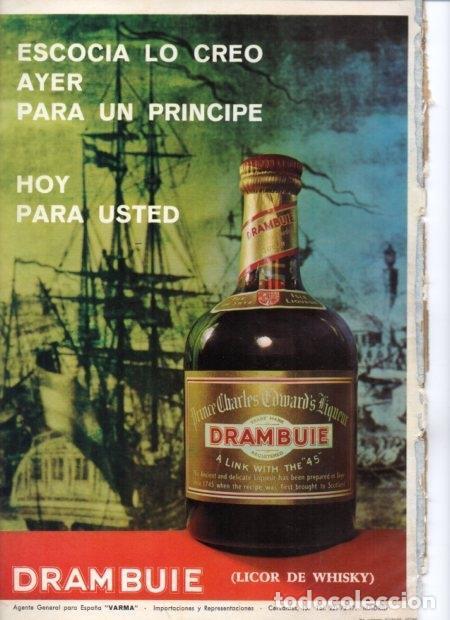 Otros art&iacute;culos de coleccionismo en papel: LAMINA V21627: Publicidad Drambuie licor de whisky - Varios