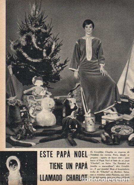 Otros art&iacute;culos de coleccionismo en papel: LAMINA V21561: Geraldine Chaplin de Papa Noel - Varios