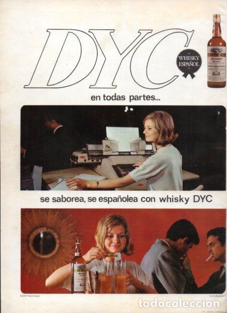 Otros art&iacute;culos de coleccionismo en papel: LAMINA V21376: Publicidad Dyc whisky espa&ntilde;ol - Varios