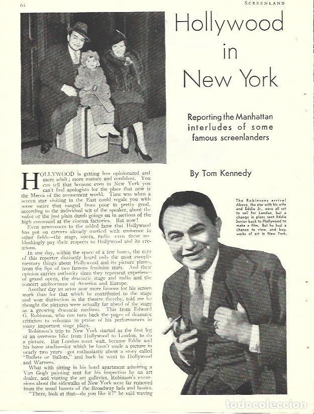 Outros artigos de papel: LAMINA 34462: Edward G. Robinson y su familia - VVAA