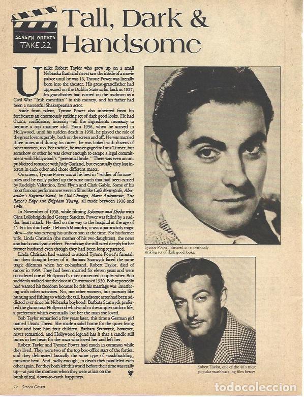 Otros art&iacute;culos de coleccionismo en papel: LAMINA 34516: Tyrone Power y Robert Taylor - VVAA