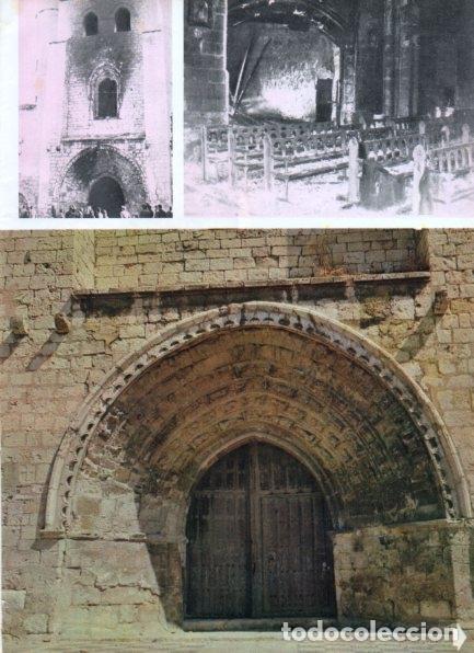 Otros art&iacute;culos de coleccionismo en papel: LAMINA V21281: Portico iglesia de San Miguel en Palencia - Varios