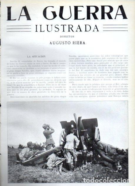 Otros art&iacute;culos de coleccionismo en papel: LAMINA V22223: Ca&ntilde;on antiaereo italiano en frontera trentina - Augusto Riera