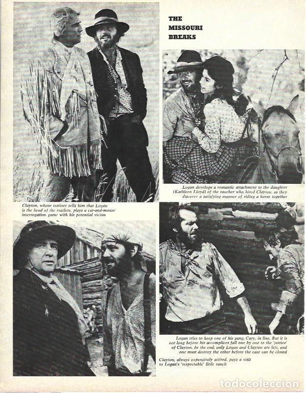 Otros art&iacute;culos de coleccionismo en papel: LAMINA 34626: Escenas de The Missouri Breaks con Marlon Brando - VVAA