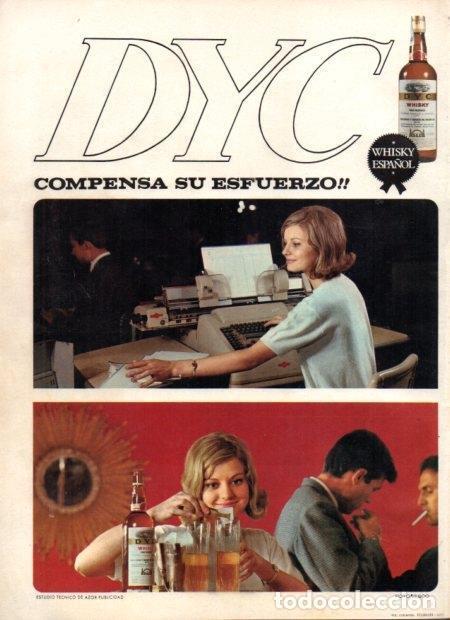 Otros art&iacute;culos de coleccionismo en papel: LAMINA V22122: Publicidad Dyc whisky - Varios