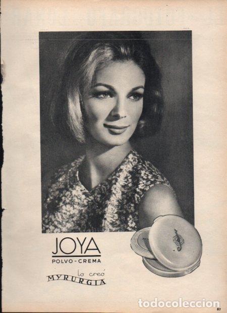 Otros art&iacute;culos de coleccionismo en papel: LAMINA V21726: Publicidad Joya polvo crema de Myrurgia - Varios