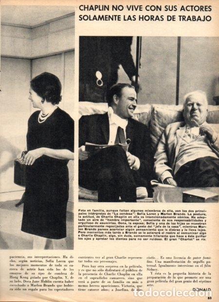Otros art&iacute;culos de coleccionismo en papel: LAMINA V21927: Marlon Brando y Charlie Chaplin - Varios