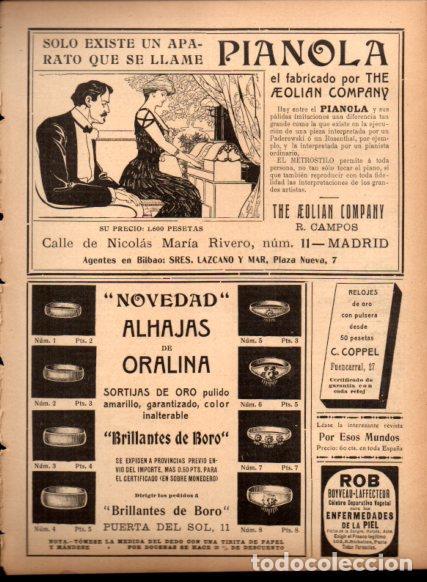 Otros art&iacute;culos de coleccionismo en papel: LAMINA V22786: Publicidad Pianola The Aeolian Company - Varios
