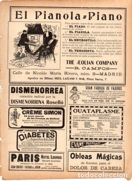 Otros art&iacute;culos de coleccionismo en papel: LAMINA V22896: Publicidad El Pianola Piano The Aeolian Company - Varios