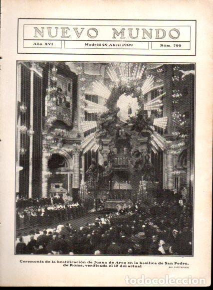 Otros art&iacute;culos de coleccionismo en papel: LAMINA V22898: Beatificacion de Juana de Arco en la basilica de San Pedro - Varios