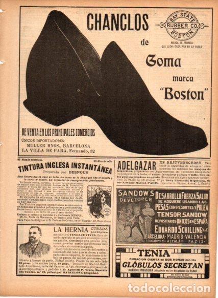 Sammelleidenschaft Andere Papierartikel: LAMINA V22720: Publicidad chanclos de goma Boston - Varios