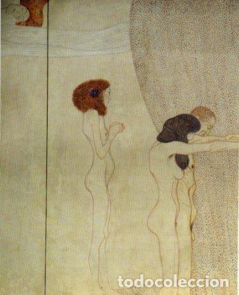 Otros art&iacute;culos de coleccionismo en papel: LAMINA V23241: Gustav Klimt. Friso de Beethoven detalle - Varios