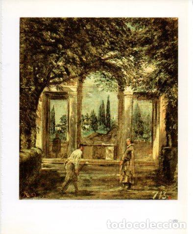 Otros art&iacute;culos de coleccionismo en papel: LAMINA V23229: Velazquez. Vista del jardin de la Villa Medicis, en Roma El Pabellon de Ariadna - Var