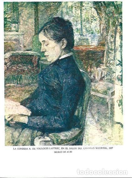Otros art&iacute;culos de coleccionismo en papel: LAMINA 33179: La condesa de Toulouse-Lautrec en el salon del Castillo Malrome - Jean Bouret