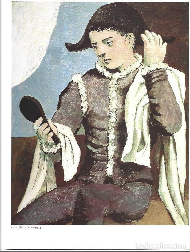 Otros art&iacute;culos de coleccionismo en papel: LAMINA 33397: Arlequin con espejo, por Pablo Picasso