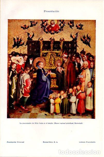 Otros art&iacute;culos de coleccionismo en papel: LAMINA V30630: La presentacion del Ni&ntilde;o Jesus en el templo - Varios
