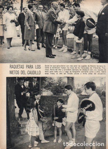Paper Collecting Others: LAMINA V24974: Santana regalando raquetas de tenis a los nietos de Franco - Varios