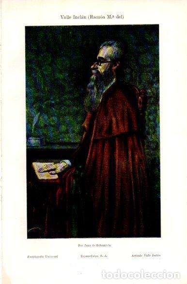 Otros art&iacute;culos de coleccionismo en papel: LAMINA V31366: Valle Inclan por Juan de Echevarria - Varios